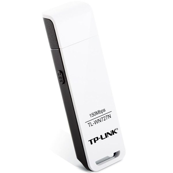 TP-Link TL-WN727N 150Mbps Wi-Fi USB Adapter, 150 Mbps at 2.4 GHz, USB 2.0, WPS Button, Supports Windows 11/10/8.1/8/7/XP…