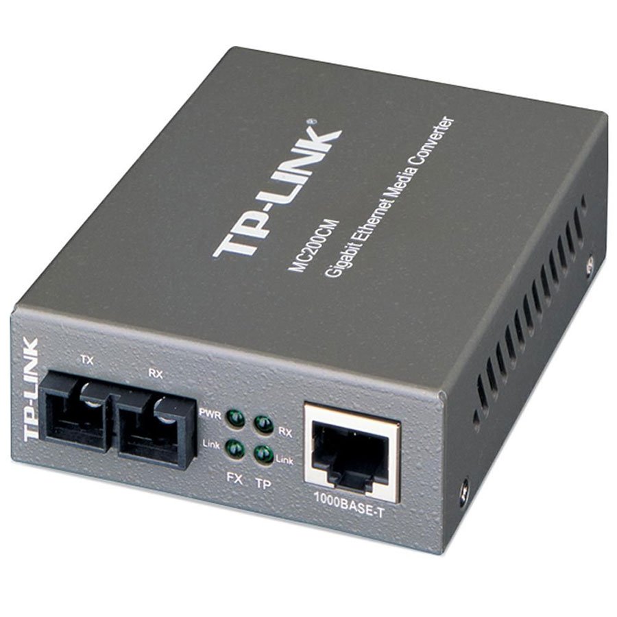 Media Filter TP-Link MC200CM, 1000Mbps RJ45 to 1000Mbps multi-mode SC fiber Converter, Full-duplex,up to 550m, switching power adapter, chassis mountable Media Filter TP-Link MC200CM, 1000Mbps RJ45 to 1000Mbps multi-mode SC fiber Converter, Full-duplex,up to 550m, switching power adapter, chassis mountable - Image 1