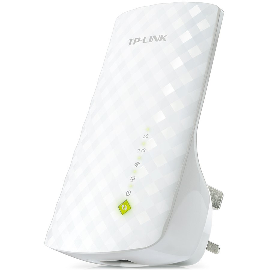 AC750 Dual Band Wireless Wall Plugged Range Extender, Mediatek, 433Mbps at 5GHz + 300Mbps at 2.4GHz, 802.11ac/a/b/g/n, Ranger Extender button, Range extender mode, with internal Antennas AC750 Dual Band Wireless Wall Plugged Range Extender, Mediatek, 433Mbps at 5GHz + 300Mbps at 2.4GHz, 802.11ac/a/b/g/n, Ranger Extender button, Range extender mode, with internal Antennas - Image 1