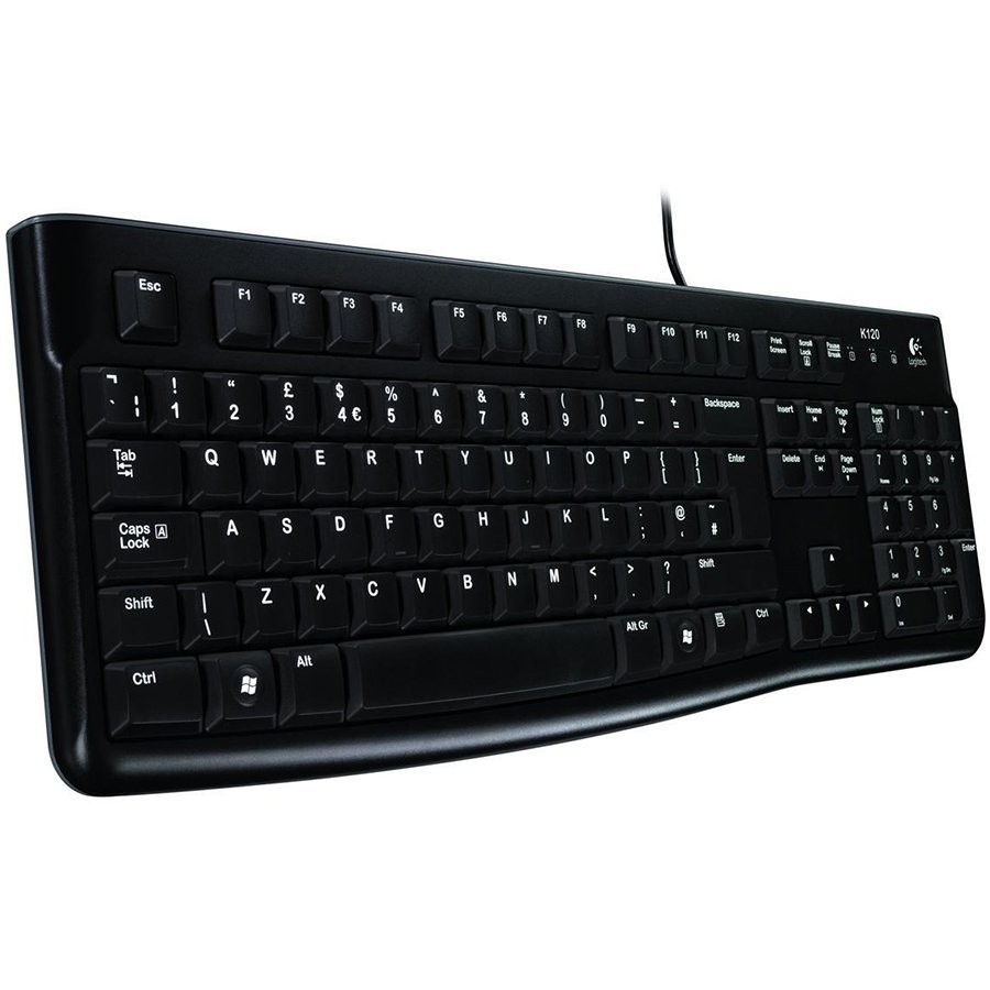 LOGITECH Corded Keyboard K120 - Business EMEA - Croatian layout - BLACK LOGITECH Corded Keyboard K120 - Business EMEA - Croatian layout - BLACK - Image 1