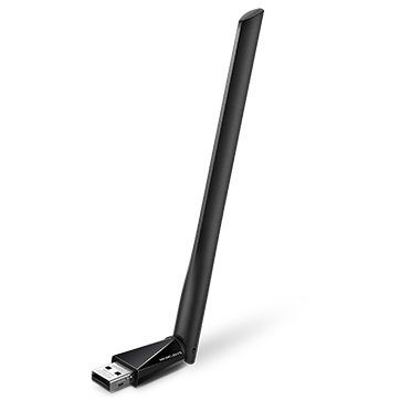Mercusys MU6H AC650 High Gain Wireless Dual Band USB Adapter, 433Mbps at 5GHz + 200Mbps at 2.4GHz, USB 2.0, 1 x 5dBi High…