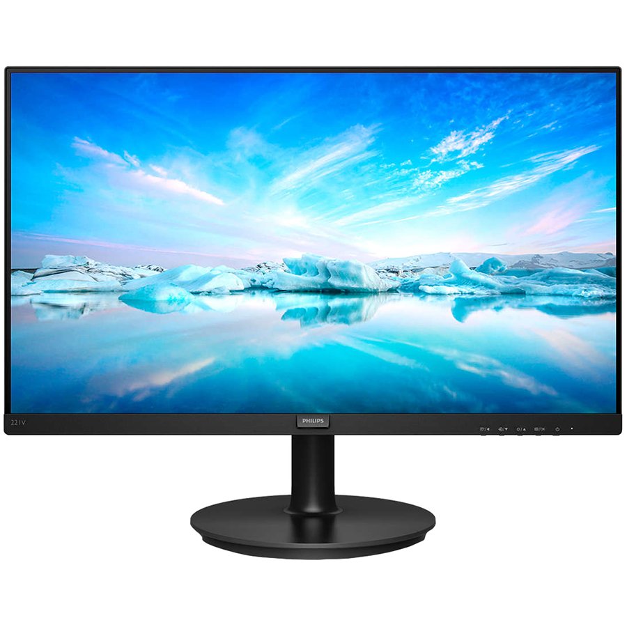 Monitor LED Philips 221V8/00 , V-line, 21.5" 1920x1080 at 75Hz, 16:9, VA, 4000:1, 4ms, 200nits, 178/178, Anti-glare, 3H, Black, Tilt, Bezel Less VESA, VGA, HDMI, 3 Years Monitor LED Philips 221V8/00 , V-line, 21.5" 1920x1080 at 75Hz, 16:9, VA, 4000:1, 4ms, 200nits, 178/178, Anti-glare, 3H, Black, Tilt, Bezel Less VESA, VGA, HDMI, 3 Years - Image 1