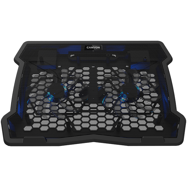 CANYON NS03, Cooling stand dual-fan with 2x2.0 USB hub, support up to 10”-15.6” laptop, ABS plastic and iron, Fans…