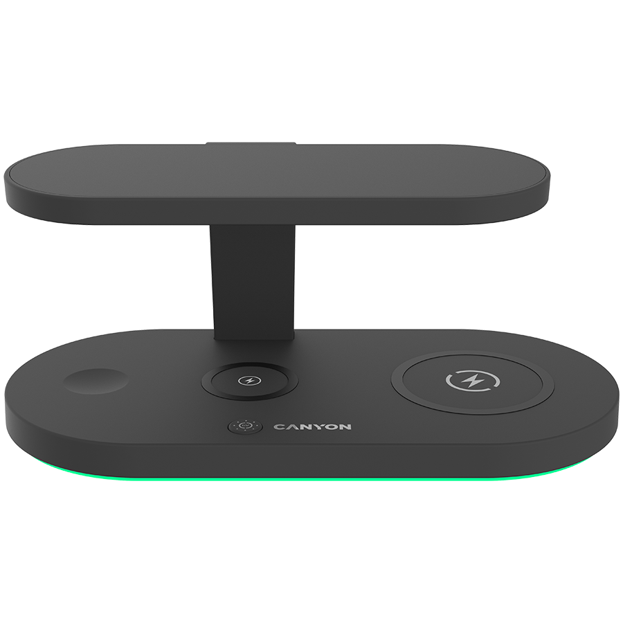 CANYON wireless charger WS-501 15W 5in1 UV Black CANYON wireless charger WS-501 15W 5in1 UV Black - Image 1