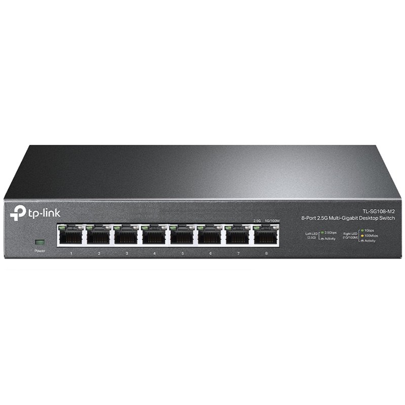 8-port Desktop 2.5G Unmanaged switch, 8 100/1G/2.5G RJ-45 ports, Fanless design, 12V/1.5A DC power supply. 8-port Desktop 2.5G Unmanaged switch, 8 100/1G/2.5G RJ-45 ports, Fanless design, 12V/1.5A DC power supply. - Image 1