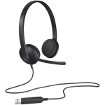 LOGITECH H340 Corded Headset - BLACK - USB