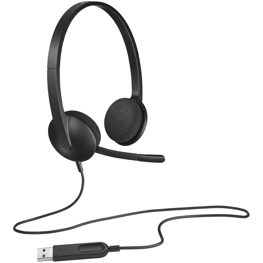 LOGITECH H340 Corded Headset - BLACK - USB LOGITECH H340 Corded Headset - BLACK - USB - Image 1