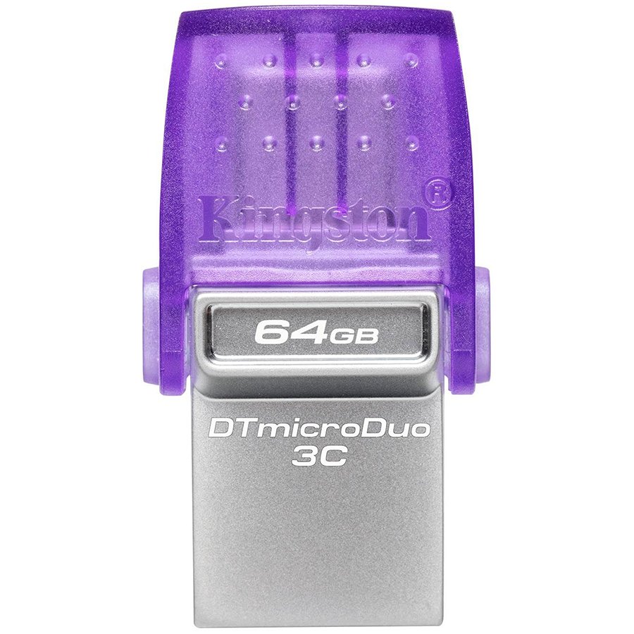 Kingston 64GB DataTraveler microDuo 3C 200MB/s dual USB-A + USB-C Kingston 64GB DataTraveler microDuo 3C 200MB/s dual USB-A + USB-C - Image 1