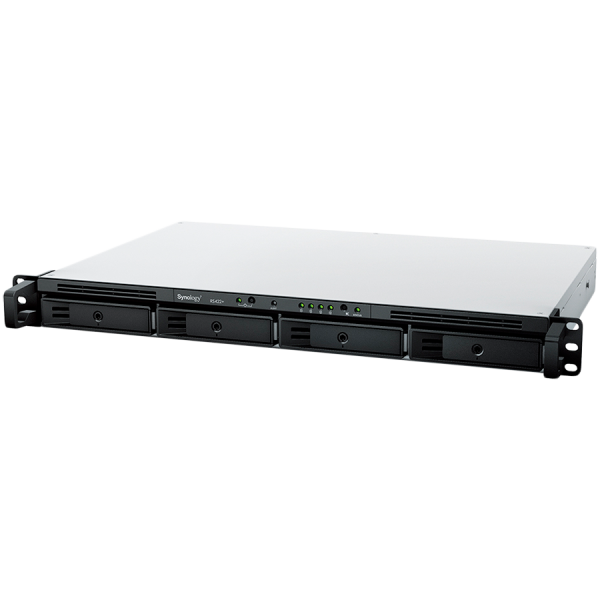 Synology NAS RS422+, rack, AMD Ryzen R1600, 2GB DDR4, 4-bay, USB, LAN 2x1GbE, 1U, 1 x Gen3 x2 network upgrade slot, 3-year…