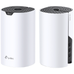 TP-Link Deco S7(2-pack) AC1900 Whole Home Mesh Wi-Fi System, 600 Mbps at 2.4 GHz +1300 Mbps at 5 GHz, 3× Internal Ant., 3× Gigabit Ports (WAN/LAN auto-sensing),Deco App,Router/AP Mode, IPv6,IPTV,Parental Controls,QoS, 3x3 MU-MIMO, Beamforming,100+d