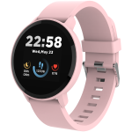 CANYON Lollypop SW-63, Smart watch, 1.3inches IPS full touch screen, Round watch, IP68 waterproof, multi-sport mode, BT5.0, compatibility with iOS and android, Pink, Host: 25.2*42.5*10.7mm, Strap: 20*250mm, 45g