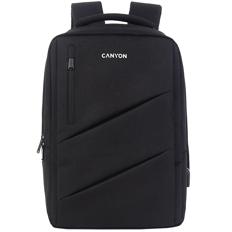 CANYON backpack BPE-5 Urban USB 15.6'' Black CANYON backpack BPE-5 Urban USB 15.6'' Black - Image 1