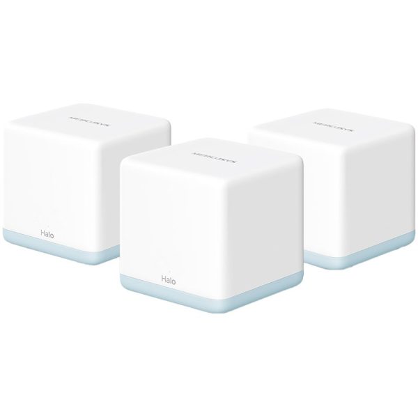 Mercusys Halo H30G(3-pack) AC1300 Whole Home Mesh Wi-Fi System, 400 Mbps at 2.4 GHz + 867 Mbps at 5 GHz, 2× Internal…