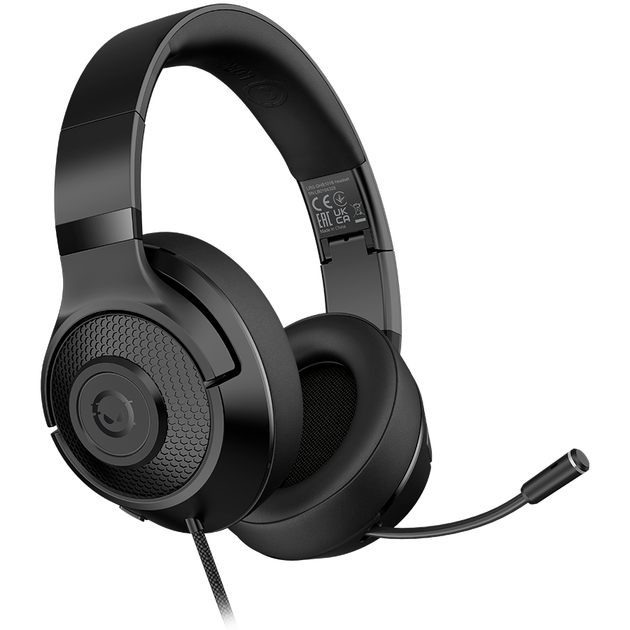 LORGAR Noah 101, Gaming headset with microphone, 3.5mm jack connection, cable length 2m, foldable design, PU leather ear pads, size: 185*195*80mm, 0.245kg, black LORGAR Noah 101, Gaming headset with microphone, 3.5mm jack connection, cable length 2m, foldable design, PU leather ear pads, size: 185*195*80mm, 0.245kg, black - Image 1