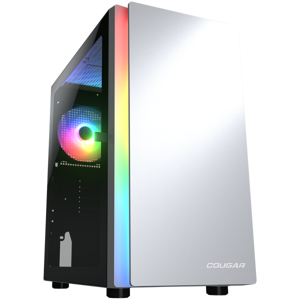 COUGAR GAMING COUGAR PURITY RGB PC Case, Mini Tower, White