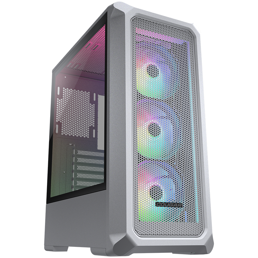 COUGAR Archon 2 Mesh RGB PC Case, Mid Tower, White COUGAR Archon 2 Mesh RGB PC Case, Mid Tower, White - Image 1