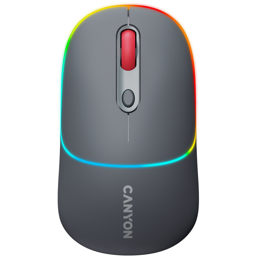 CANYON mouse MW-22 2in1 BT/ Wireless Dark Grey CANYON mouse MW-22 2in1 BT/ Wireless Dark Grey - Image 1
