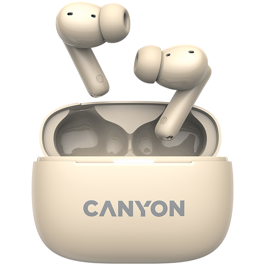 CANYON headset OnGo TWS-10 ANC+ENC Beige CANYON headset OnGo TWS-10 ANC+ENC Beige - Image 1