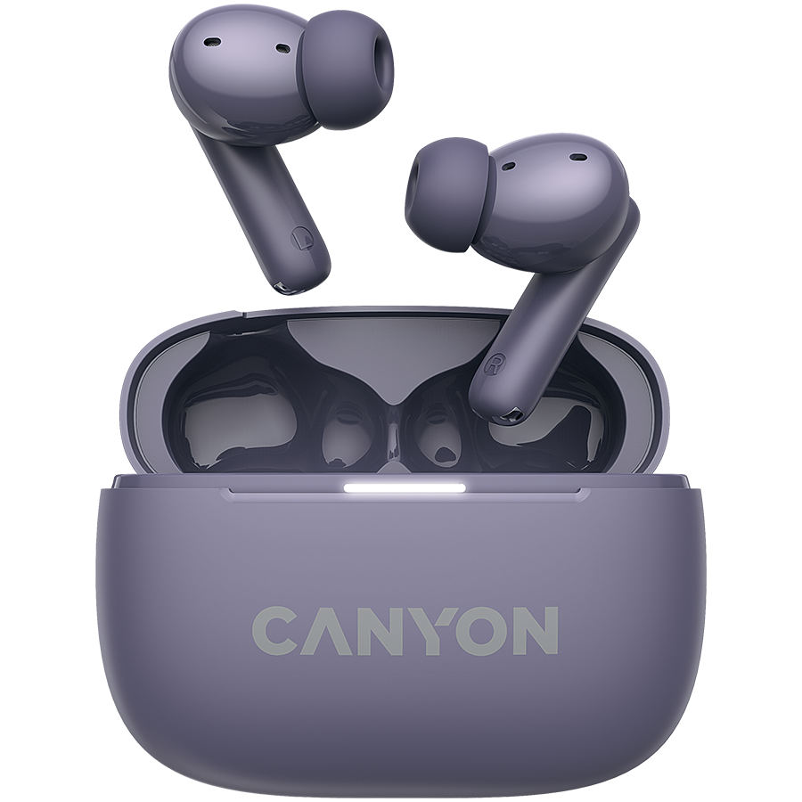 CANYON headset OnGo TWS-10 ANC+ENC Purple CANYON headset OnGo TWS-10 ANC+ENC Purple - Image 1