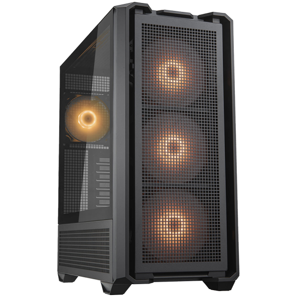 COUGAR GAMING COUGAR MX600 PC Case, Mid Tower, Black