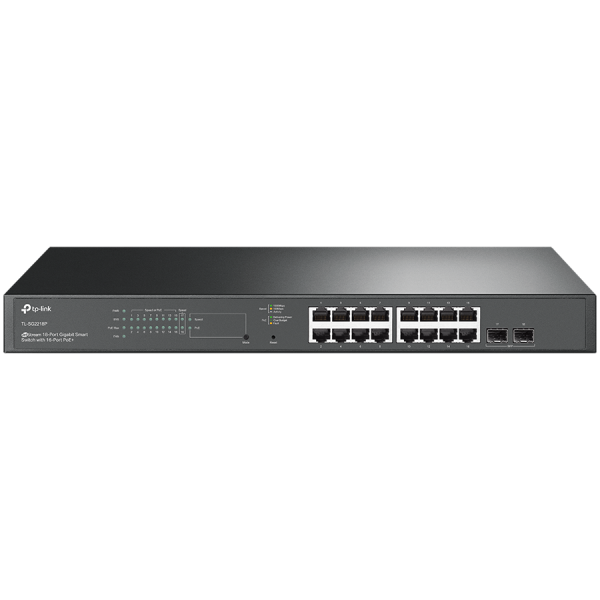 TP-Link SG2218P Omada 18-Port Gigabit Smart Switch with 16-Port PoE+, 16× Gigabit 802.3af/at PoE+ ports and 2× Gigabit SFP…