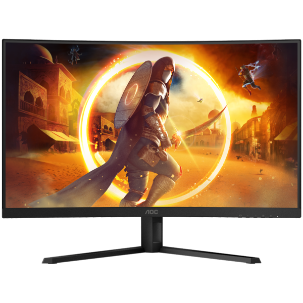 AOC Monitor Gaming CQ32G4VE Curved 31.5” FAST VA, 16:9, 2560x1440, 180Hz, 0.5ms, 300 cd/m2, 3500:1, Audio, HDMI, DP, 3-sided…