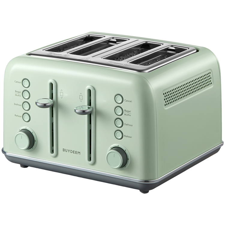 BUYDEEM 4 Slice Toaster, model DT640E, color Cozy Greenish, EU BUYDEEM 4 Slice Toaster, model DT640E, color Cozy Greenish, EU - Image 1