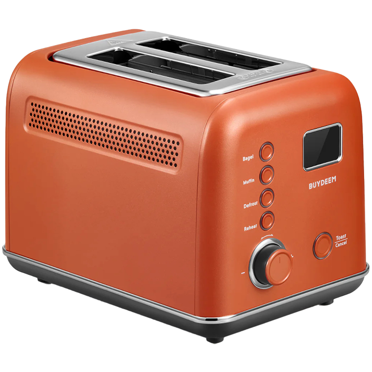 BUYDEEM 2 Slice Automatic Metal Toaster, model DT730E, color Koi Red, EU BUYDEEM 2 Slice Automatic Metal Toaster, model DT730E, color Koi Red, EU - Image 1