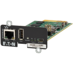Eaton Network Managment Card - M3; Web/SNMP communications; Ethernet 10/100/1000BaseT; For UPS: 5P, 5PX, 5PX G2, 5SC Rack, 9PX, 9PXM, 9SX, 9130, Ferrups FX, 9E, 93PS, 91PS, 91PS Monoblock, 93E PDU: ATS rack PDU (EATS115, EATS120, EATS220)