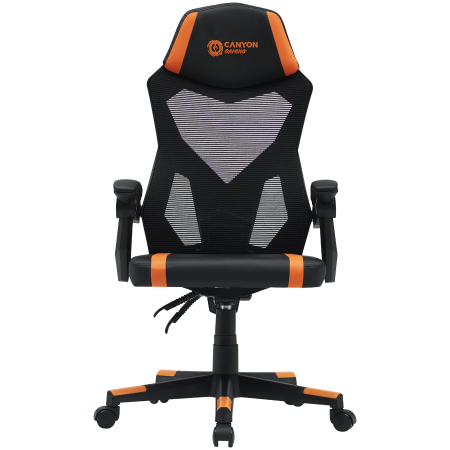 CANYON gaming chair Flow MCH01 Mesh Black Orange CANYON gaming chair Flow MCH01 Mesh Black Orange - Image 1
