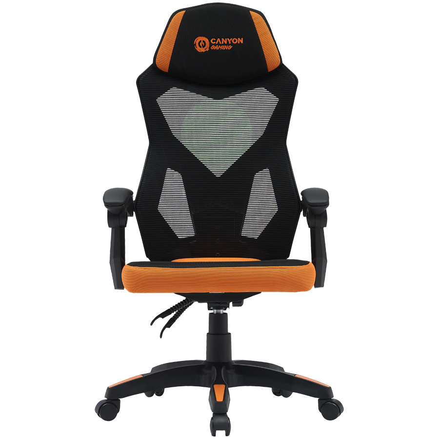 CANYON gaming chair Wave MCH02 Mesh Black Orange CANYON gaming chair Wave MCH02 Mesh Black Orange - Image 1