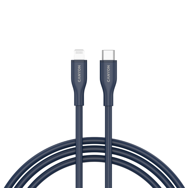 CANYON cable CLNM60 C-L 60W MFI 1m Silicon Blue