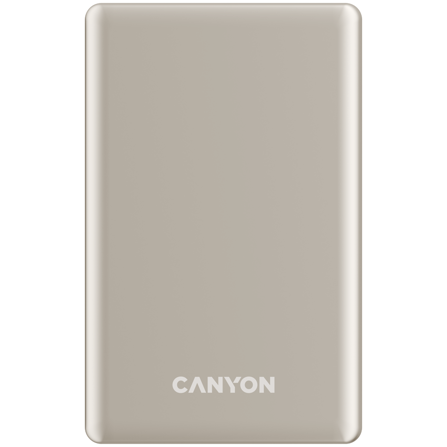 CANYON power bank OnPower 505 slim Magnetic 5000 mAh PD20W Bež CANYON power bank OnPower 505 slim Magnetic 5000 mAh PD20W Bež - Image 1