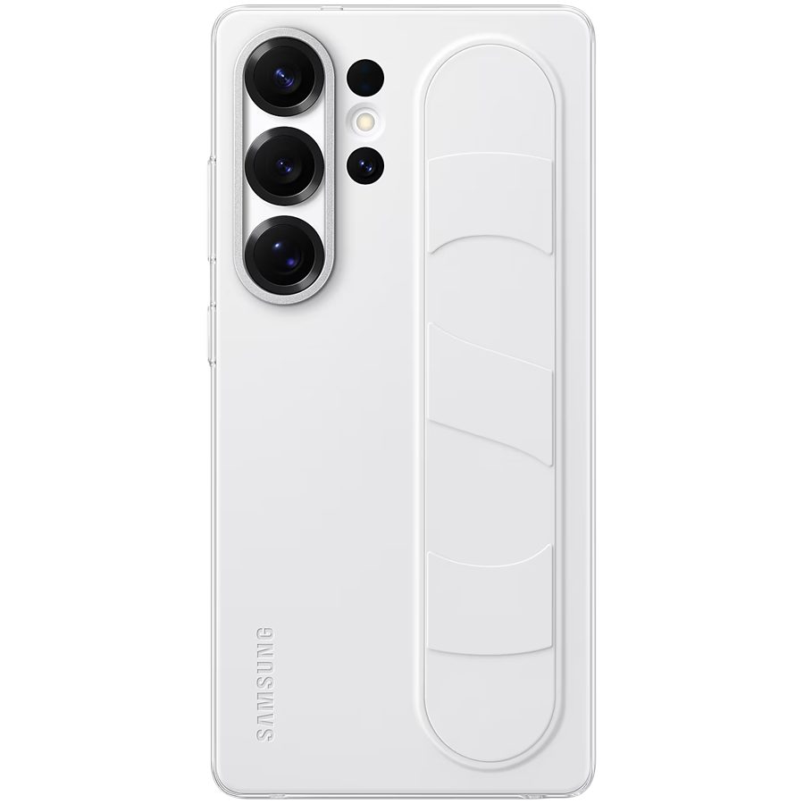 Samsung Galaxy S25 Ultra Standing Grip Case White Samsung Galaxy S25 Ultra Standing Grip Case White - Image 1