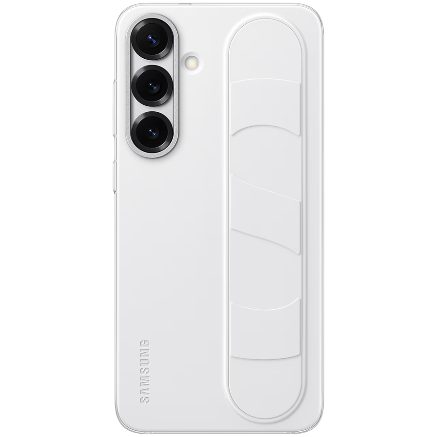Samsung Galaxy S25+ Standing Grip Case White Samsung Galaxy S25+ Standing Grip Case White - Image 1