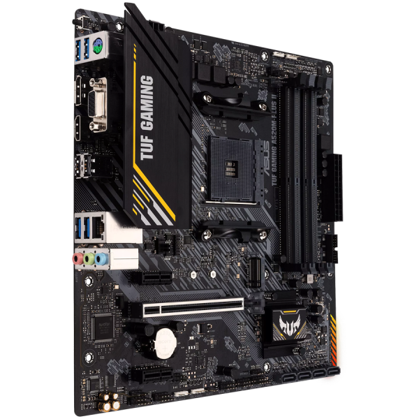 ASUS TUF GAMING A520M-PLUS II AM4 mATX MB - AMD A520 4xDIMM DDR4 1xM.2 4xSATA PCIe 3.0 1Gb Ethernet 1xD-SUB 1xDisplayPort…