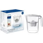 PHILIPS Water filter pitcher AWP2933WHT/31, 2.6 l, Micro X-Clean, digital timer, white