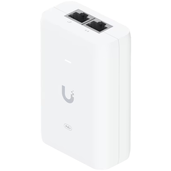Ubiquiti U-POE+ adapter 30W, powers UniFi PoE+ devices, reduce dependency on PoE switch power, Contains RJ45 data input, AC…