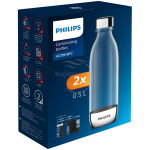 PHILIPS carbonating bottle ADD919P2/10, 0.5 L, BPA-free PET, 2 pcs