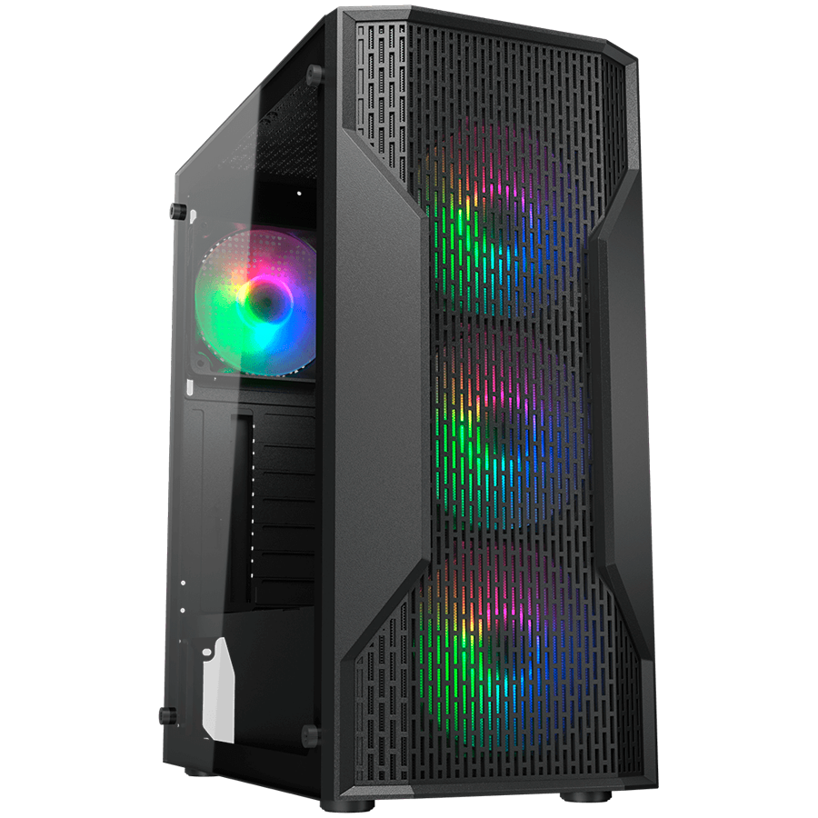 COUGAR MX110 RGB PC Case, Mid tower, Black COUGAR MX110 RGB PC Case, Mid tower, Black - Image 1