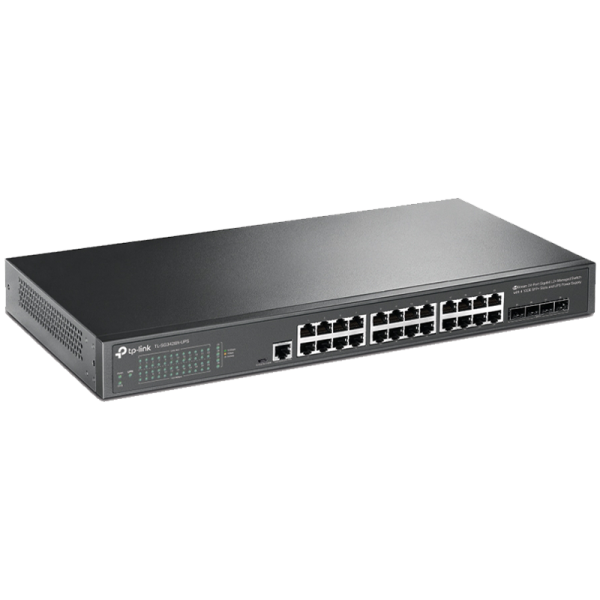 TP-Link SG3428X Omada 24-Port Gigabit L2+ Managed Switch with 4 10GE SFP+ Slots, 24× Gigabit RJ45 ports and 4× 10GE SFP+…