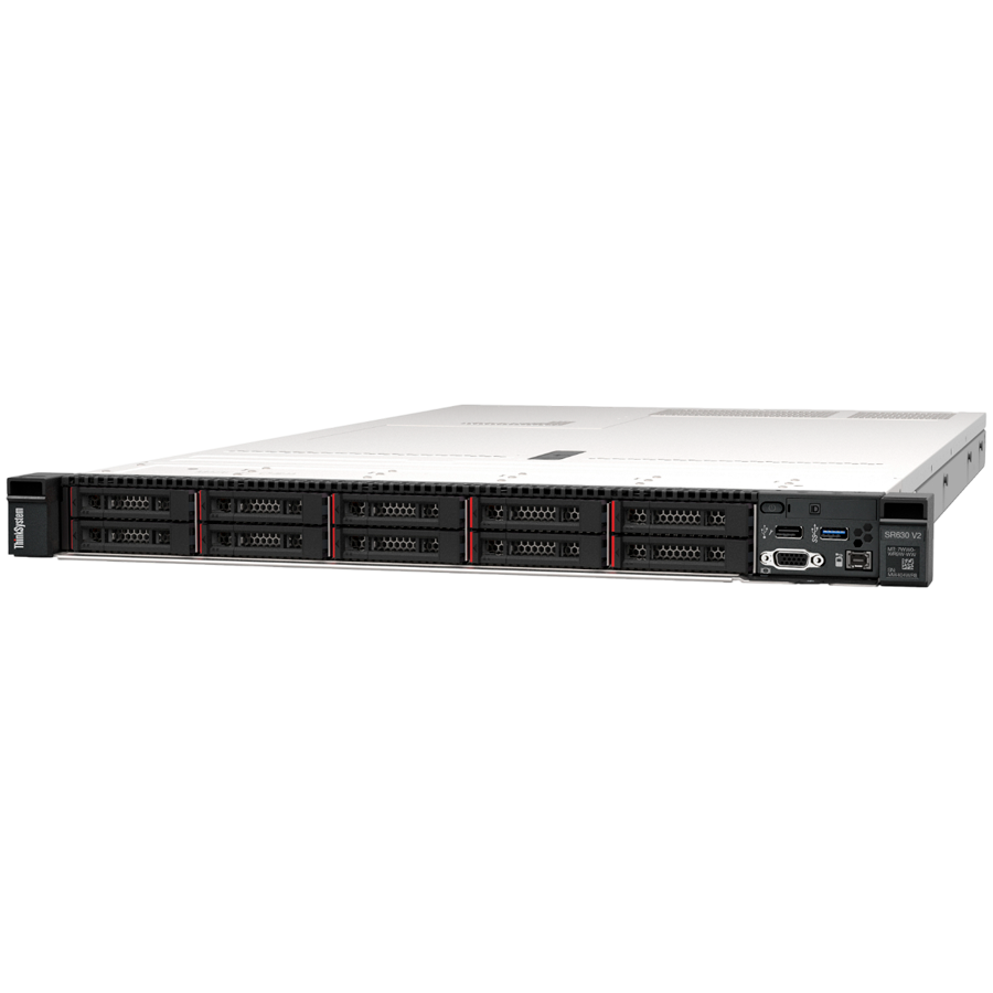 LenovoThinkSystem 1U SR630 v2 1x Intel Xeon Silver 4309Y (8C 105W 2.8GHz),32GB TruDDR4 3200 MHz (2Rx4 1.2V RDIMM), RAID 9350-8i 2GB Flash PCIe 12Gb Adapter,8x2.5" SAS/SATA Backplane,1100W Titanium Power Supply,6xStandard Fan,Toolless Slide Rail Kit,XCC Pro,3yr warranty LenovoThinkSystem 1U SR630 v2 1x Intel Xeon Silver 4309Y (8C 105W 2.8GHz),32GB TruDDR4 3200 MHz (2Rx4 1.2V RDIMM), RAID 9350-8i 2GB Flash PCIe 12Gb Adapter,8x2.5" SAS/SATA Backplane,1100W Titanium Power Supply,6xStandard Fan,Toolless Slide Rail Kit,XCC Pro,3yr warranty - Image 1