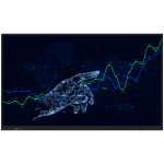 PRESTIGIO SOLUTIONS Multiboard 75'' Light Series, UHD 4K, Android, Wi-Fi, 20TP, touch pen