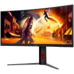 AOC Monitor Gaming CU34G4Z 34" Curved Fast VA, WQHD 3440x1440, 240Hz, 1500R, 1ms, DisplayHDR 400, Adaptive Sync, 2x HDMI 2.1, 1x DP 1.4, USB hub, Ergonomic