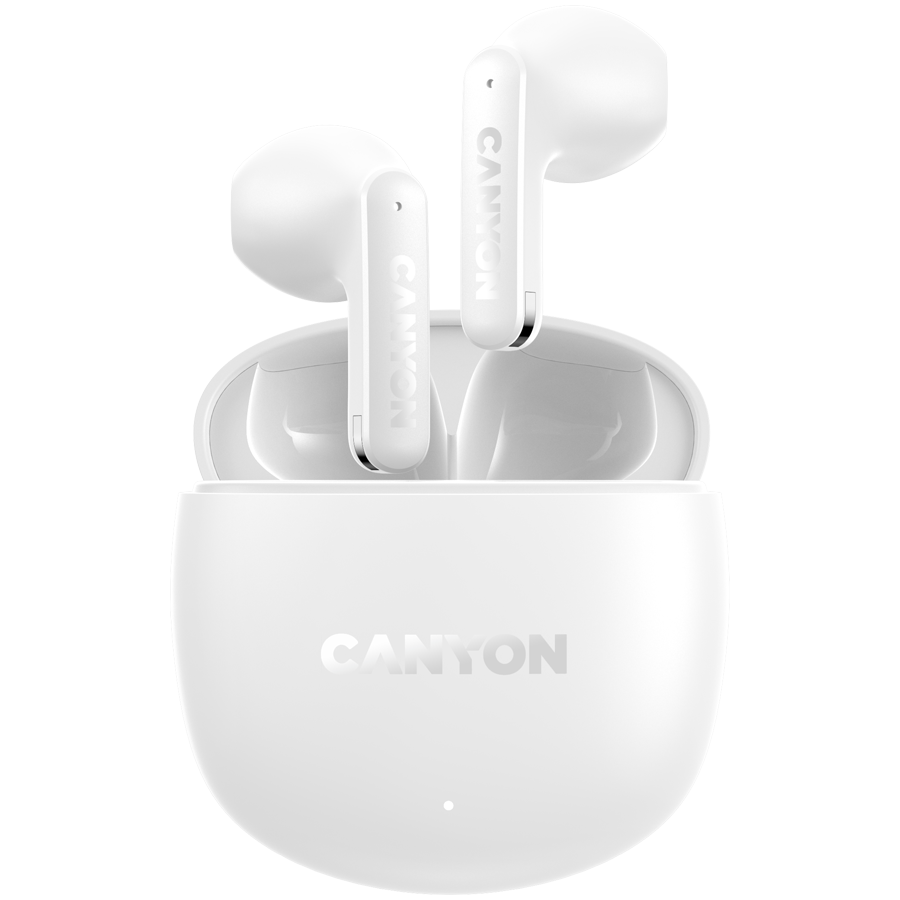 CANYON TWS headset OnGo 13 Semi-in-ear White CANYON TWS headset OnGo 13 Semi-in-ear White - Image 1