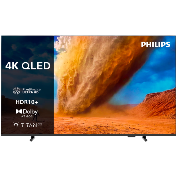 Philips 43PUS7810/12 4K QLED TV , 108 cm (43") TV, Pixel Precise Ultra HD, Titan OS smart platform, Dolby Atmos sound.