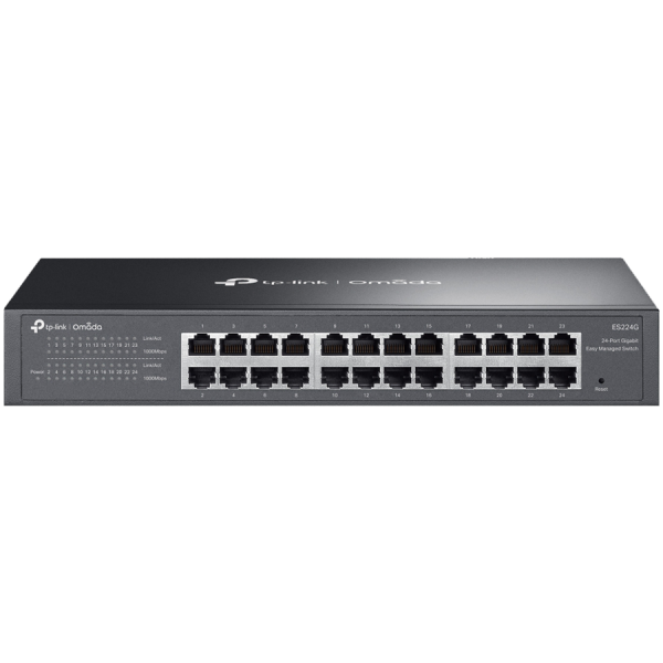 TP-Link ES224G Omada 24-Port Gigabit Easy Managed Switch,24x Gigabit RJ45 Ports, 1U 13-inch Rack-mountable Steel…