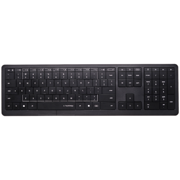 CLEVETURA CLVX 1 Touch-On-Keys AI Bežična Tipkovnica, ANSI US Windows raspored, Aluminijsko kućište, Interaktivni RGB…