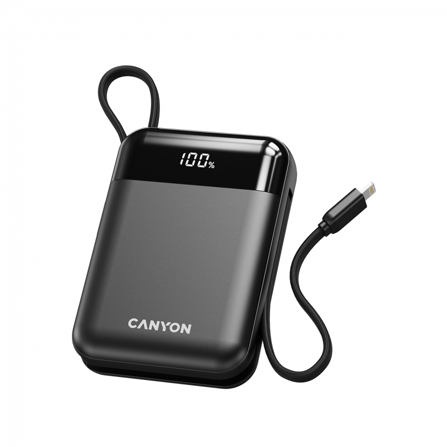 CANYON power bank OnPower 104 10000mAh Black CANYON power bank OnPower 104 10000mAh Black - Image 1