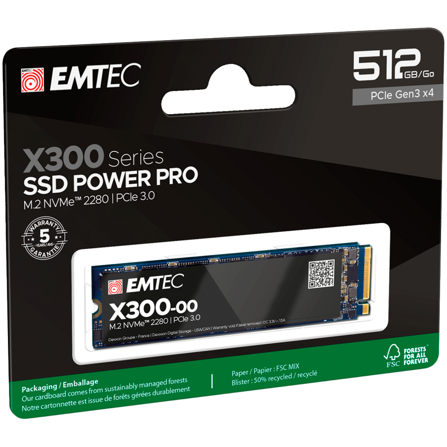 Emtec X300 M2 SSD Power Pro 512GB Emtec X300 M2 SSD Power Pro 512GB - Image 1